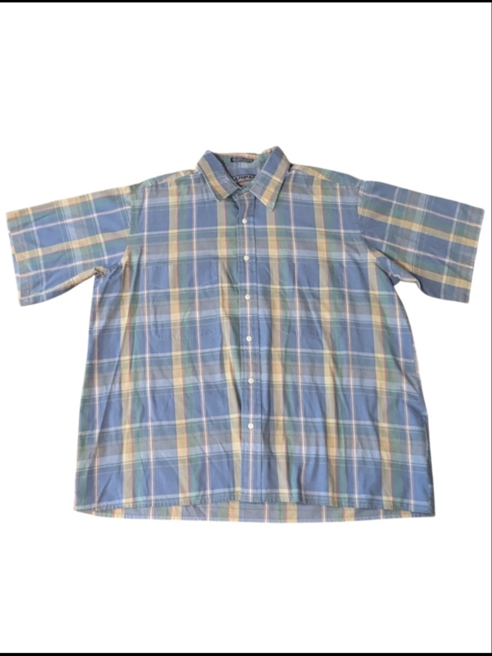 VTG Editions by Van Heusen Relaxed Fit Easy Care Blue Casual Shirt Men's XL